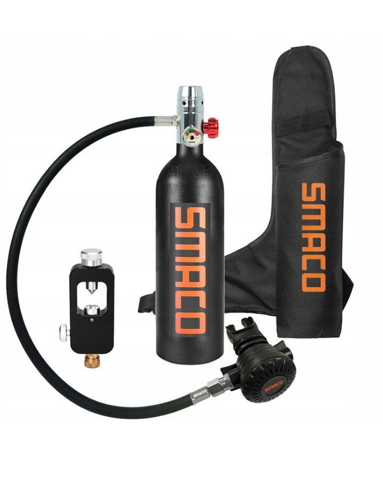 SMACO zestaw do nurkowania butla S400 1L + pompka