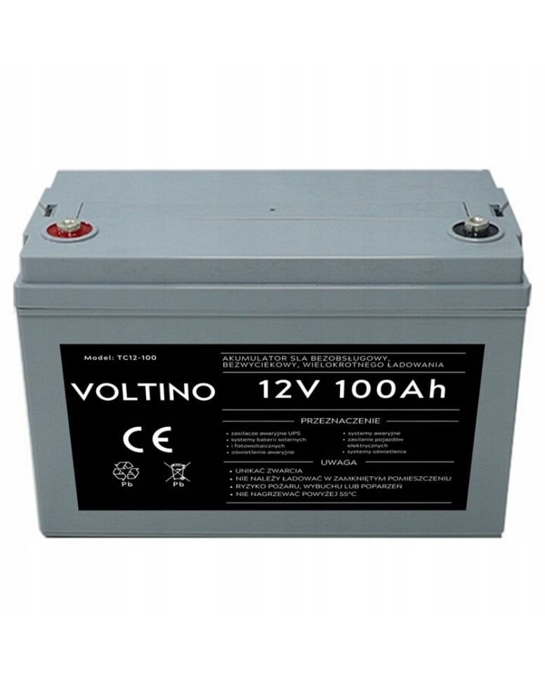Akumulator żelowy bezobsługowy AGM UPS 12V 100Ah